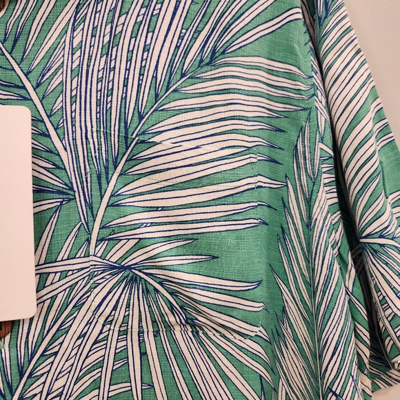 Caribbean NWT Tropical Button Up Collared Short Sleeve Tee Men's - Picture 3 of 9